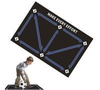 Soccer Training Mat - Footstep Practice, Ball Control Rhythm Exercise Pad