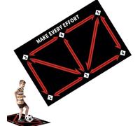 Soccer Training Mat - Footstep Practice, Ball Control Rhythm Exercise Pad