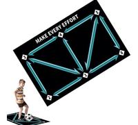 Soccer Training Mat - Footstep Practice, Ball Control Rhythm Exercise Pad