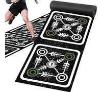 Soccer Training Mat - Training Ladder For Footwork,Non-Slip Home Gym Footwork Drills Workout Trraining & Playing Field Equipment For Quickness, Endurance, Speed, And Coordination