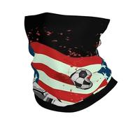 Soccer USA American Flag Passamontagna Traspirante Ghetta Antipolvere Fascia per Capelli per attività Uomo Adulto 25X50Cm