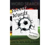 Soccer Word Search: Easy Read, 80 Puzzles - One Puzzle Per Page