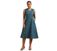 Soch Abito da donna in cotone a pois con Na, marrone chiaro::blu, 40