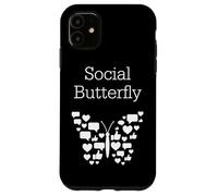 Social Butterfly Networking Connessione ai social media Custodia per iPhone 11