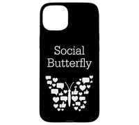 Social Butterfly Networking Connessione ai social media Custodia per iPhone 15 Plus