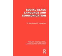 Social Class, Language and Communication