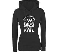 Social Crazy Felpa Cappuccio Donna - Mi Ci Sono Voluti 50 Anni per sembrare così Bella - Super vestibilità Top qualità (IT, Testo, M, Regular, Regular, Bianco)