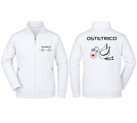 Social Crazy Felpa Full Zip Uomo Ostetrico Cicogna Personalizzata