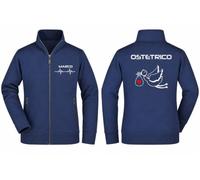 Social Crazy Felpa Full Zip Uomo Ostetrico Cicogna Personalizzata