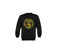 Social Crazy Felpa Girocollo Bambino Ragazzo Basic Top qualità Top vestibilità - Sirio Il Dragone Cavalieri - novità Fashion Divertenti Humor Made in Italy (Nero, 9-11)