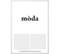 Social Crazy GLOBAL POSTER CON CORNICE DIZIONARIO - MODA - VOCABOLARIO DELLA LINGUA ITALIANA (NERA, 30x40 cm)