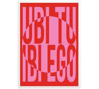 Social Crazy GLOBAL POSTER CON CORNICE - UBI TU IBI EGO (31X42 CM, BIANCA)