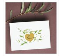 Social Crazy KIT 20 Partecipazioni Biglietto per matrimonio o eventi - LOVE CUORE GIALLO - partecipazione wedding nozze (20x15 cm)