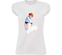 Social Crazy Maglia T-Shirt Donna - Mila H - Maglietta Super vestibilità Top qualità (IT, Testo, L, Regular, Regular, Rosso)