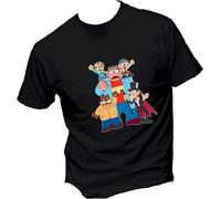 Social Crazy Maglia T-Shirt Uomo & BAMBIN - CARLETTO Il Principe dei M - Maglietta Super vestibilità Top qualità (IT, Testo, XXS, Regular, Regular, Nero)