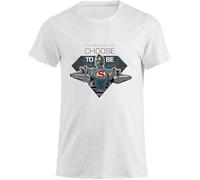 Social Crazy Maglia T-Shirt Uomo & BAMBIN - You Are What You Choose TO BE - Maglietta Super vestibilità Top qualità (IT, Testo, XS, Regular, Regular, Blu)