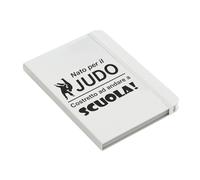 Social Crazy Notebook Personalizzato- nato per il judo - diario note appunti (BLU, A5)