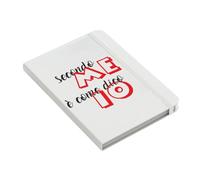 Social Crazy Notebook Personalizzato- SECONDO ME È COME DICO IO - diario note appunti (BIANCO, A5)