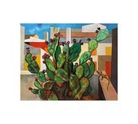 Social Crazy POSTER su carta fotografica premium 270 gr - Guttuso - Fichi d'india - Fine Art Print Locandina HD 100% QUALITà ITALIA Idea Regalo Casa quadro home (A3)