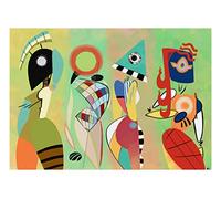 Social Crazy POSTER su carta fotografica premium 270 gr - Kandinsky - Las Musas - Fine Art Print Locandina HD 100% QUALITà ITALIA Idea Regalo Casa quadro home (A1)