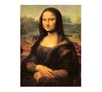 Social Crazy POSTER su carta fotografica premium 270 gr - Leonardo Da Vinci - La Gioconda - Fine Art Print Locandina HD 100% QUALITà ITALIA Idea Regalo Casa quadro home (A4)