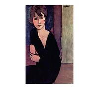Social Crazy POSTER su carta fotografica premium 270 gr - Modigliani - Ritratto di Madame Reynouard - Art Print Locandina HD 100% QUALITà ITALIA Idea Regalo Casa quadro home (A2)