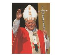 Social Crazy POSTER su carta fotografica premium 270 gr - Papa Giovanni Paolo II (Karol Wojtyla) - Fine Art Print Locandina HD 100% QUALITà ITALIA Idea Regalo Casa quadro home (A4)