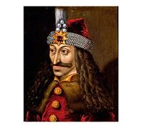 Social Crazy POSTER su carta fotografica premium 270 gr - VLAD III DI VALACCHIA (L'IMPALATORE) DRACULA - Art Print Locandina HD 100% QUALITà ITALIA Idea Regalo Casa quadro home (A3)