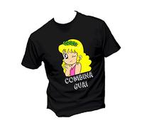 Social Crazy T-Shirt Donna Cotone Basic Super Vestibilita Top qualita - POLLON COMBINA GUAI - Divertente Humor Made in Italy (Nera, XXL)