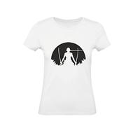 Social Crazy T-Shirt Donna Cotone Basic Super Vestibilita Top qualita - Zoro Moon - Divertente Humor Made in Italy (Bianco, S)