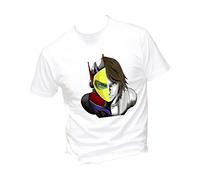 Social Crazy T-Shirt Uomo Cotone Basic Super vestibilità Top qualità - Goldrake Actarus Robot Anni 80 - Divertente Humor Made in Italy (Bianca, L)