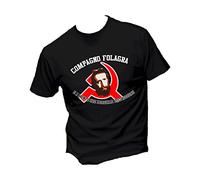 Social Crazy T-Shirt Uomo Cotone Basic Super vestibilità Top qualità - ragionier ugo Compagno Folagra è a Monte Che dobbiamo Distruggere - Citazioni Film - Divertente Humor Made in Italy (M, Nera)