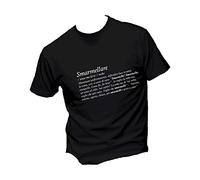 Social Crazy T-Shirt Uomo Cotone Basic Super vestibilità Top qualità - Smarmellare - Divertente Humor Made in Italy (Nero, S)