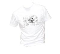 Social Crazy T-Shirt Uomo Cotone Basic Super vestibilità Top qualità - Sono Un MATEMATICO È OVVIO Che Abbia dei Problemi - Divertente Humor Made in Italy (XXL, Bianca)