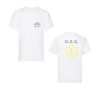 Social Crazy T-Shirt Uomo o Donna Cotone Basic Super vestibilità Top qualità - OSS Giallo - Personalizzata con Nome (XL,Giallo)