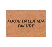 Social crazy Tappeto zerbino personalizzato -FUORI DALLA MIA PALUDE - cocco naturale ideale per ingressi (COCCO NATURALE, 90X60 CM)