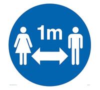 Social Distance 1m simbolo