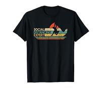 Social Distancing Expert Climbing Vintage Rock Climber Gift Maglietta