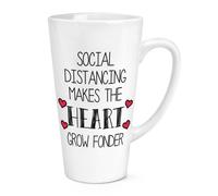 Social Distancing Marchi il Cuore Crescere Fonder 483ml Grande Latte Tazza Love