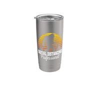 Social Distancing Professional Meme Bigfoot Hide 2021 Bicchiere termico in acciaio inox doppia parete