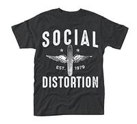 Abbigliamento Social Distortion: Winged Wheel (T-Shirt Unisex Tg. L)