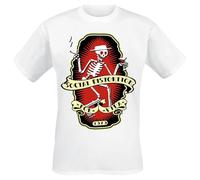 Social Distortion por Vida Uomo T-Shirt Bianco L 100% Cotone Regular