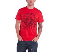 Rock Off Social Distortion Unisex T-Shirt: Speakeasy Checkerboard (Small) - Small - Red - Unisex