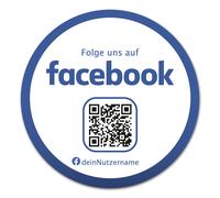 Social Media Adesivo Con Qr Codice Aziende Personalizzato - Facebook 02