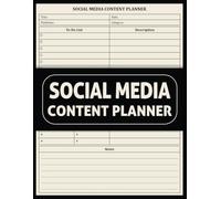 Social Media Content Planner: Plan, Create, And Schedule Posts with The Content Creator Notebook