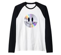 Social Media Emotional Sarcastic Smile Faces Graphic Designs Maglia con Maniche Raglan