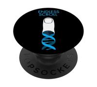 Social media Endless Scroll DNA Finger PopSockets PopGrip Adesivo