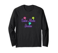Social Media Insider Playful Tech & Marketing Tipografia Maglia a Manica