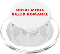 SOCIAL MEDIA KILLED ROMANCE PopSockets PopGrip per MagSafe