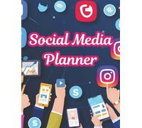 Social Media Planner: 12 Month Influencer Content Creator Organizer | Track: Followers, Subscribers, Likes | Competitor Analysis | Daily, Weekly, Monthly Charts